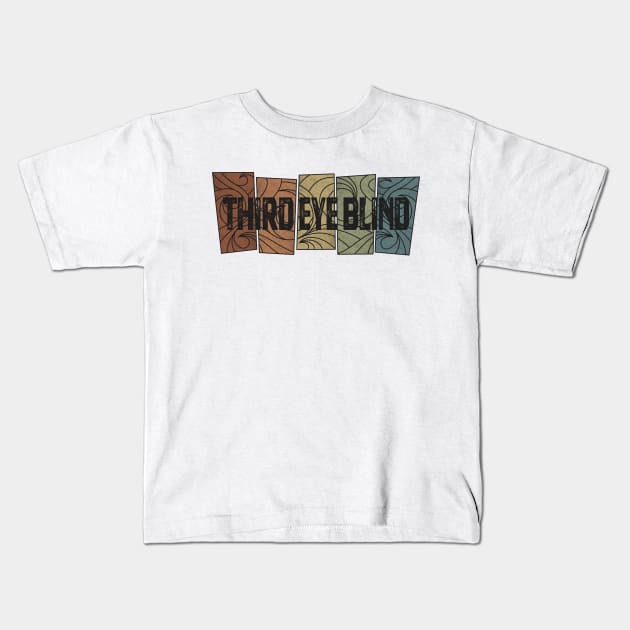 Third Eye Blind - Retro Pattern Kids T-Shirt by besomethingelse